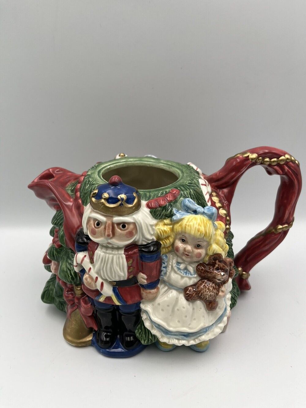 Fitz And Floyd 1992 Christmas Tree Teapot The Nutcracker Sweets holiday